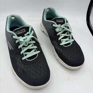 Skechers Sneakers Womens Size 11 Go Walk 5 Alive Black Aqua Gogamat Ultra Go‎